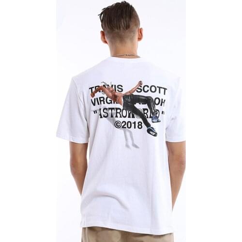 Men women T-shirt Fan Letter Printing Travis Scotts ASTROWORLD Pocket Graphic Tshirts Letter Printing Streetwear Hip Hop Tee