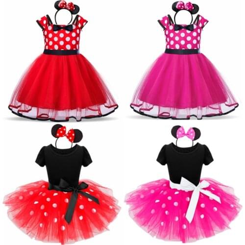 Girl Princess Dress Up Dress for Girls Birthday Costume Baby Girl Clothes Polka Dots Printing Kids Cartoon Party Dress