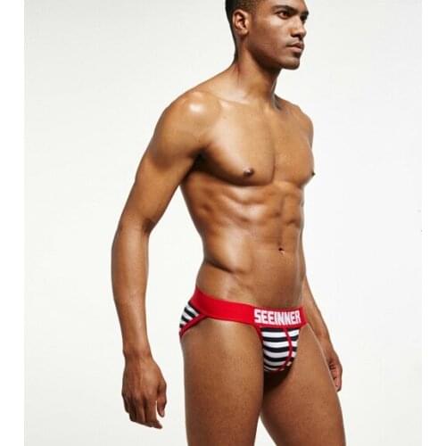 Low Waist Sexy Men Underwear Cotton Briefs Gay Wonderjock Hot Mens Tight Bikini Tight Male Fashion Sleepwear Underpants