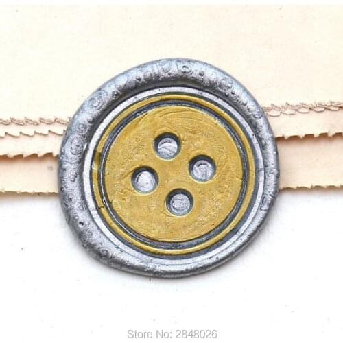 Button Seal Stamp,Handmade Wax Seal Stamp Kit,gift packing Handcrafted seal,Parry wax seal stamp,craft stamp