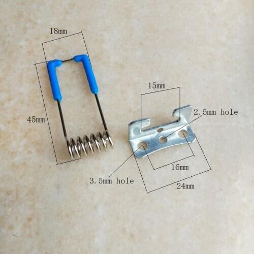 15x45mmblue panel lamps fixing spring with 90 degree mounting bracket forrecessed downlight panel lamps