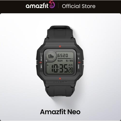 NEW 2020 Amazfit Neo Smart Watch Bluetooth Smartwatch 5ATM Heart Rate Tracking 28Days Battery Life Watch For Android IOS Phone