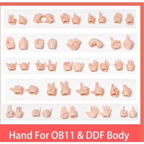 Replacement Hand For OB11&DDF BJD doll body spherical joint doll toy hands set obitsu11 body Doll accessories