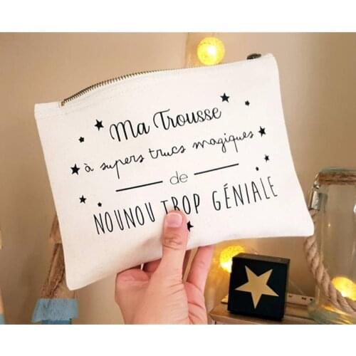 Personalize nanny pouch kit bridal clutch bag witness makeup bags party thank you gift first aid kit bachelorette proposal gift