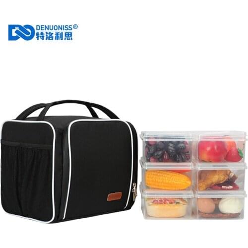 DENUONISS Thermal Lunch Bag Gym Dedicated Protable Refrigerator Coolers Fridge Snack Bag Large Isothermal Picnic Bags For Food