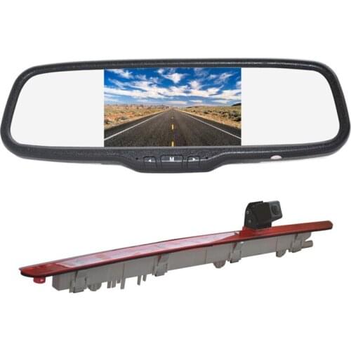 Vardsafe VS381C | Brake Light Reverse Backup Camera + Mirror Monitor Display for Mercedes Vito Metris Viano Valente W447 Van