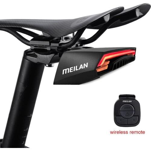 Bike Brake Light Flash Tail Light Rear Turn Bicycle Wireless Remote Control Turning Cycling Laser Safety Line Lights