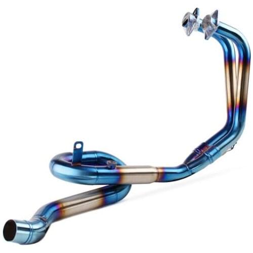 Motorcycle Exhaust Middle Pipe And Front Link Pipe Full System For Yamaha YZF R25 R3 Stainless Steel Front Link Pipe Slip On