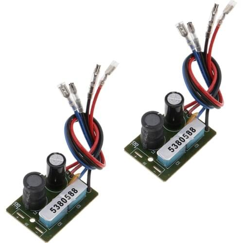 2Pcs Treble/Bass Frequency Divider 2 Way Speaker Audio Crossover Filters