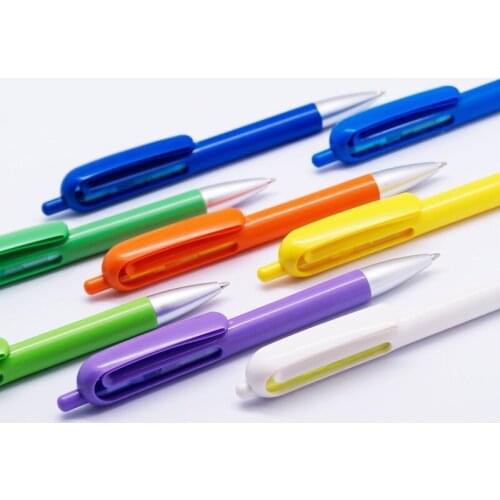 200 pcs/lot new novelty click plastic ballpoint pen for writing stylo