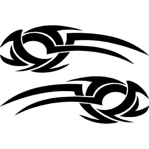 2x Tribal Car Graphics Decals Fashion Personality Creativity Classic Attractive Stickers