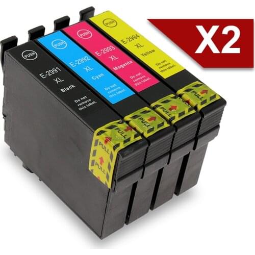 8 pcs 29 XL T2991 Compatible Cartridge T2991 Ink Cartridge With One Time Chip For Epson XP-255 XP-257 XP-352 XP-355 XP-452