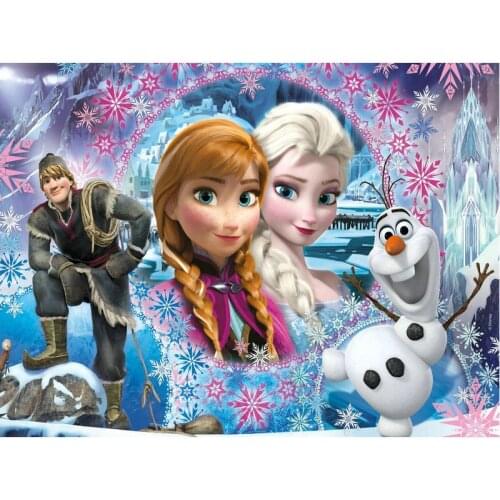 Disney 5D DIY Full Square Diamond Painting Princess Frozen Snow Queen Anna Round Diamond Embroidery Cross Stitch Mosaic Gift