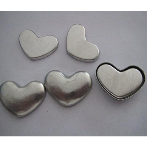 Free shipping 40L diy fabric combined button heart shape fabric coverd button 25mm love style flat Aluminum button 500set