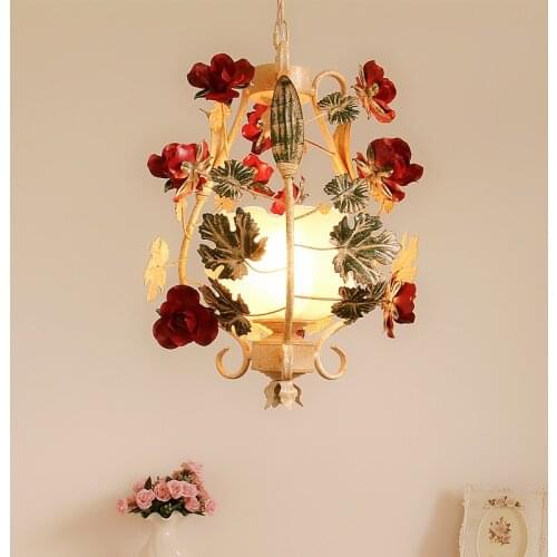 Free Shipping D35cm Floral Pendant Lamp Living Room Candle Lamps luxury Modern Children Room Hanging Lights AC 100% Guaranteed