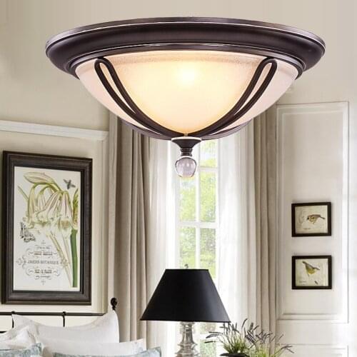 European style E27 ceiling lamp aisle entrance lamp hallway door lamp Iron bedroom study lamp ceiling light ZA918454