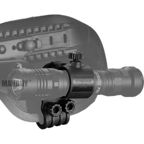 Wholesale Nitecore HRM2 Helmet Mount for 25.4mm Flashlight Suitable P20i P10i P30 MH10s Plastic Black Law Enforcement Accessorie