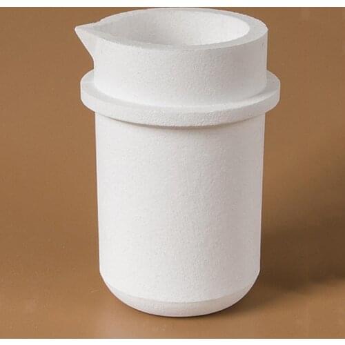 1kg Quartz Crucible High-purity Melting Graphite Crucible White Cup Mould Heat Resistant for Gold Silver Metal Smelting Tools