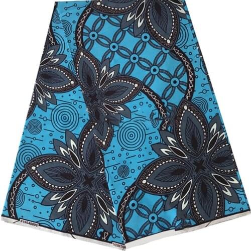 Best Quality African Wax Prints Cotton Fabric 100%Breathable Soft Ankara Style Clothes Material For Sewing By The Yards R-V 4-92