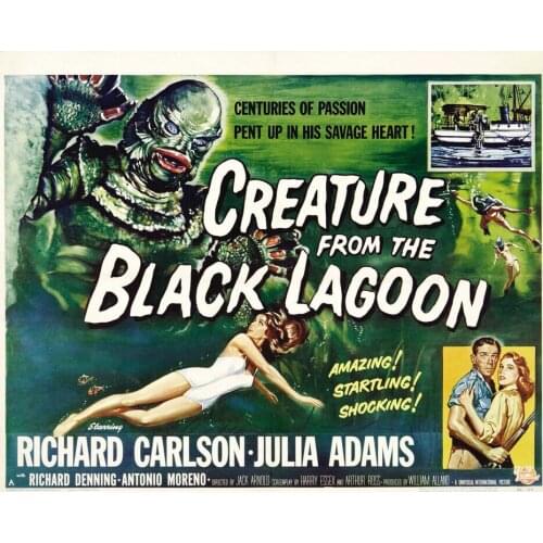 Creature From the Black Lagoon FILM METAL TIN SIGN POSTER WALL PLAQUE