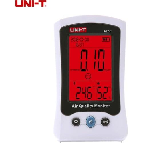 UNI-T A15F Air Quality Monitor Formaldehyde Detector Tester Meter Temperature Humidity Meter HCHO Gas Analyzer Rechargeable