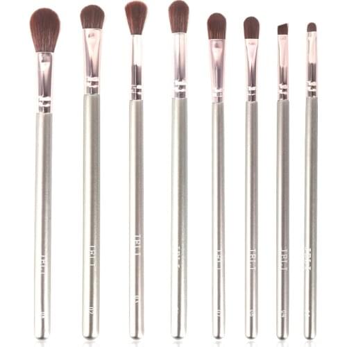 JIELI Makeup Brushes Set 8pcs Synthetic Hair Cosmetics Tool Professional Make up Eyelash Brush Foundation Eye-shadow Brush