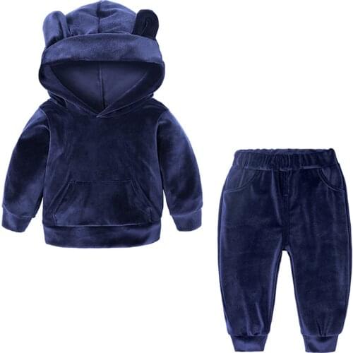New 2020 Winter Toddler Kids Clothes Boy Warm Thick Girls Outfit Clothes For Boys Costume Children Clothing Set 1 2 5 3 6 7 Year