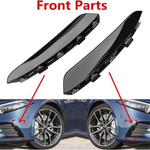 Car Front Bumper Body Canards Splitters For Mercedes Benz A Class W177 AMG A180 A200 A250 A35 2019 Car Adaptations