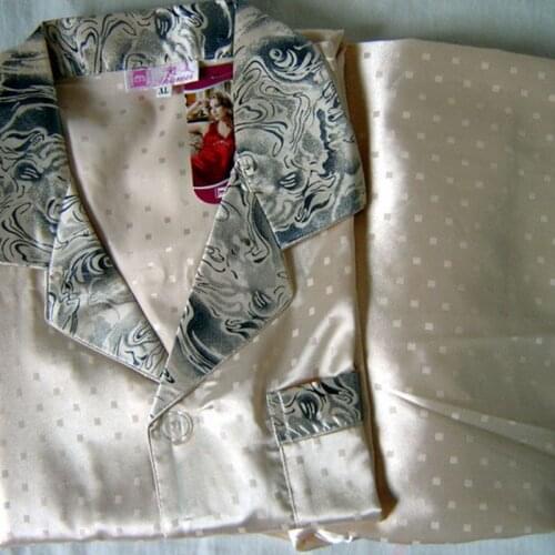 Pajamas Mens Suit Leisure Wear Kimono Bath Robe Night Robe Gown Yukata kimono masculino badjas mannen Size L XL XXL