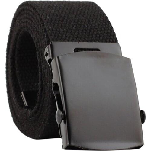 Automatic Buckle Canvas Belt Men Women Fashion Nylon Belt Unisex Outdoor Casual Belts Male Hiking Travel Training Belts Designer