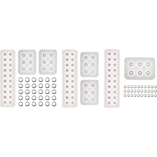 Silicone Mold for Jewelry Making Ball Beads with Hole Epoxy Resin Silicone Mould Craft DIY Necklace Bracelet Pendant Tool