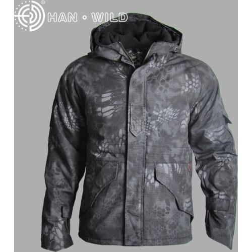 Tactical Softshell Jacket Men Sport Hooded Windbreaker Waterproof Camouflage Jacket Hunting Clothes Hiking Camping Coat