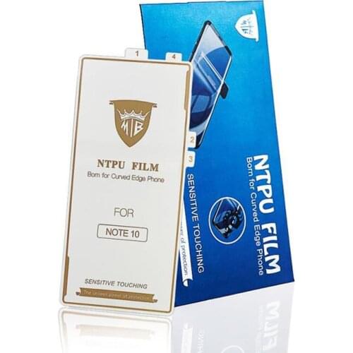 0.15mm invisible Hydrogel Protective NTPU Film For Samsung Galaxy Note 10 Plus Full Cover Curved Screen Protector Super Smooth