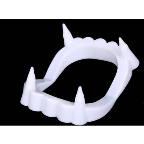 1/2PCS New Toy Vampire Fake Teeth For Halloween Party Prop Masquerade Cosplay Makeup Funny Dentures Free Shipping