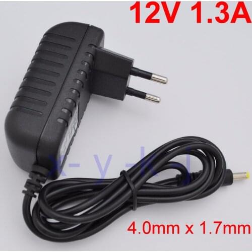 1PCS High quality 12V 1.3A AC 100V-240V Converter IC power Adapter DC 1300mA Power Supply EU Plug DC 4.0mm x 1.7mm