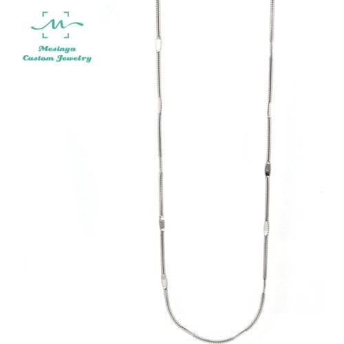 10pcs 32inch 1.2mm width 316L surgical Stainless steel New Shiny Snake chain floating charm locket pendant chains necklace chain