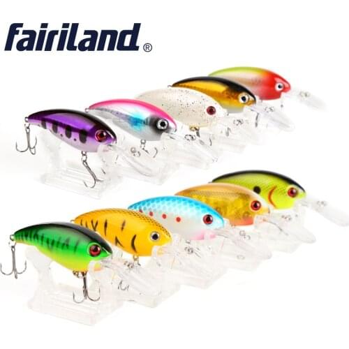 10pcs/lot Crankbait 7cm/2.8in 15g/0.53oz Hard Baits Bass Crankbait Fishing Lures 10 colors Floating Lure Fishing Wobblers