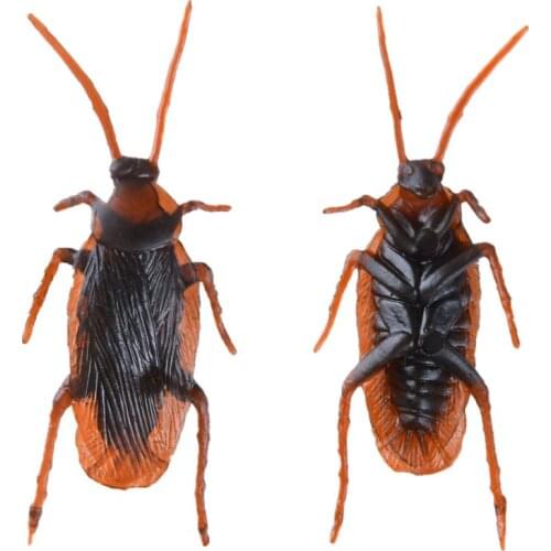 60Pcs Lifelike toys for adults Cockroaches Toy Halloween Gadget Gags Practical Jokes Toys