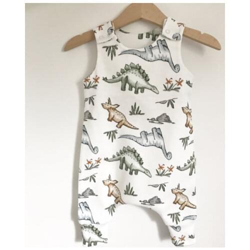 Newborn Toddler Baby Boy Girl Dinosaur Romper Jumpsuit Playsuit Clothes Outfits