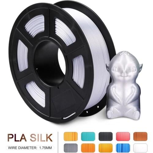 Enotepad SILK White Tolerance +/-0.02mm 100% no bubble PLA 1.75mm 3D printer Filament tangle freeWith Vacuum bag packing
