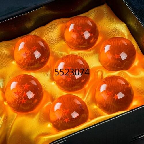 Dragon Ball Z 3.5CM 7 Stars Crystal Balls figure toys Son Goku Complete Set Christmas kids present