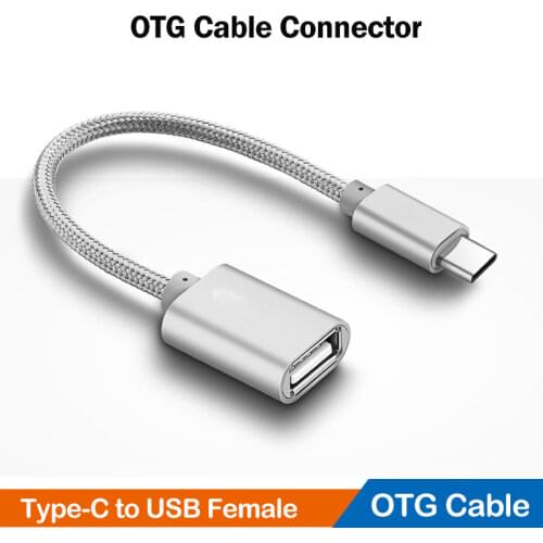 USB Type-C OTG Adapter Cable for Samsung Galaxy A12 A22 A32 A42 A52 A72 5G F12 F52 F62 F41 USB C Cable OTG Converter