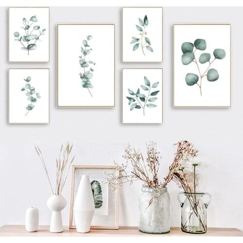 Canvas Painting Plants Leaf Posters Nordic Style Print Scandinavian Wall Art Room Decoration Pictures Minimalist Home Decor