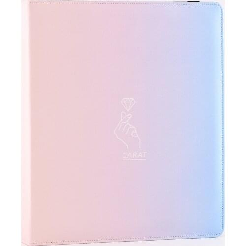 Large Volume Collection Album Pink and Blue Gradation Color Small Card Book For Board Game POKEMON TCG MTG Trading Cards