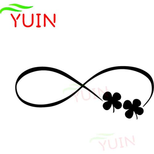 Beautiful Four Leaf Clover Car Sticker Fashion Body Decoration Decal PVC Waterproof Sunscreen Reflective Laser Stickers