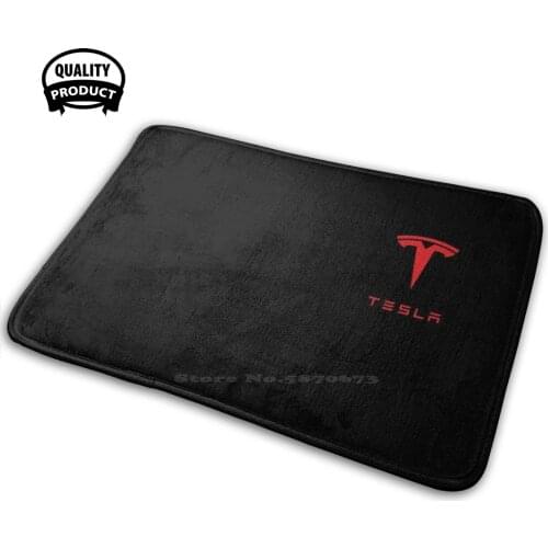Red Tesla Logo Soft Interesting Room Goods Rug Carpet Tesla Tesla Red Tesla Red Tesla Logo White Tesla Grey Tesla Black Tesla