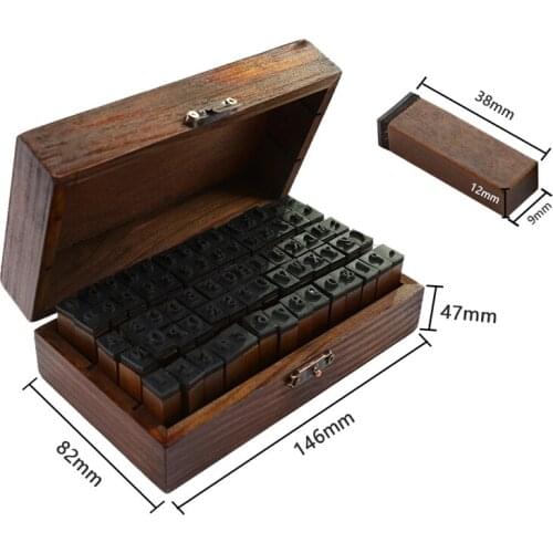 Multiple Vintage Trend Series Wooden Journal Stamps Creative Letters And Numbers Seal DIY Student Stationery Supplies