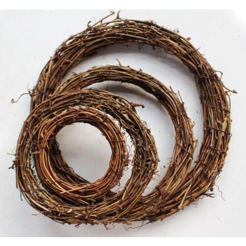 4pcs Glabrous Greenbrier Rhizome Rattan Hoop For Wedding Party Home Hotel Decoration DIY Christmas Wreath Accessory
