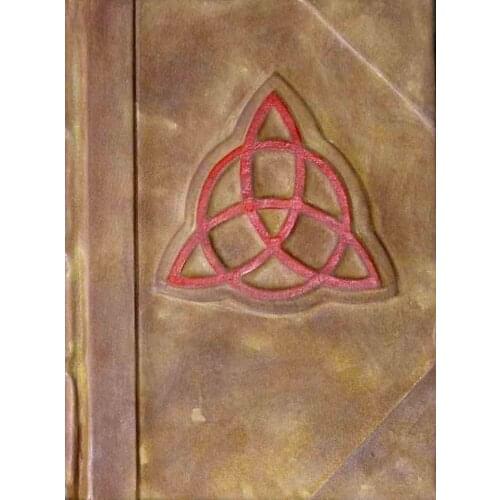 Charmed Book cover Locket Necklace keyring silver & Bronze tone B0934