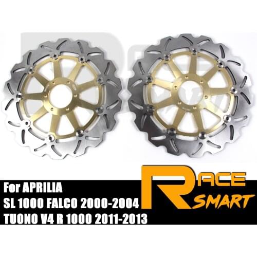 Motorcycle CNC Front Brake Disks For APRILIA SL 1000 FALCO 1000 2000 - 2004 Discs Rotors CAPONORD 1200 2013 - 2014 2001 2002